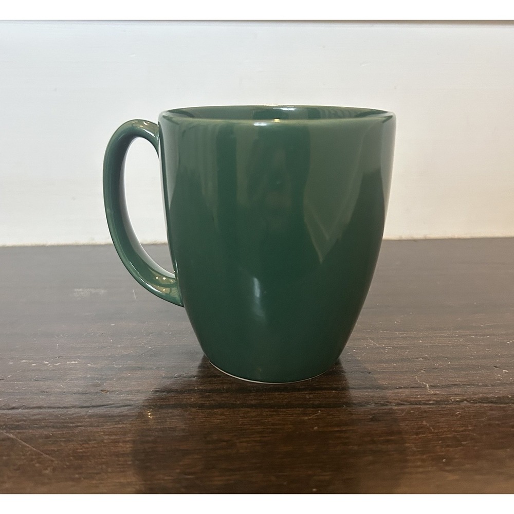 VTG Dark Green Corelle Stoneware Coffee Tea Cocoa MUG 10 Oz Thailand EUC